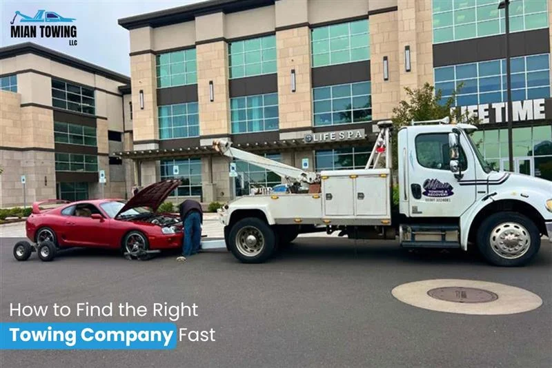 Mian Towing LLC tow truck in Beaverton, Oregon